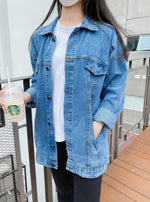 Load image into Gallery viewer, Cora Oversized Denim Jacket
